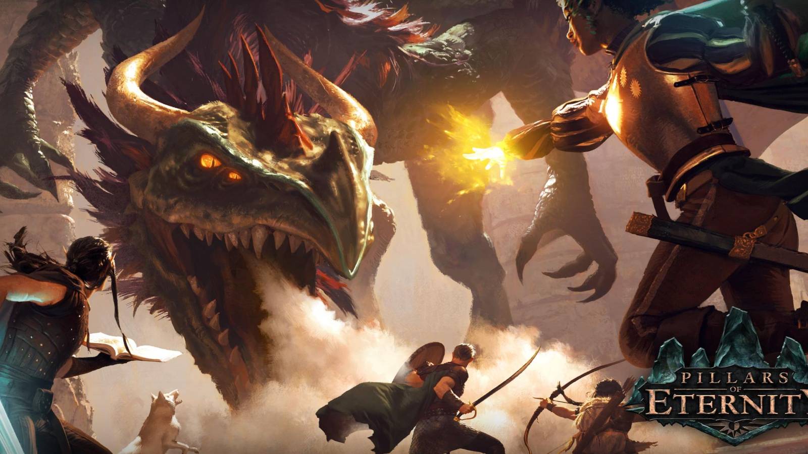 Pillars of eternity dragon battle official art