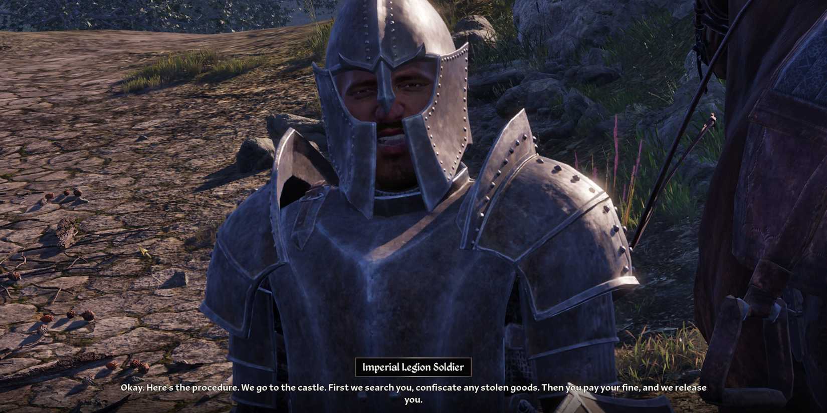 player getting arrested in oblivion