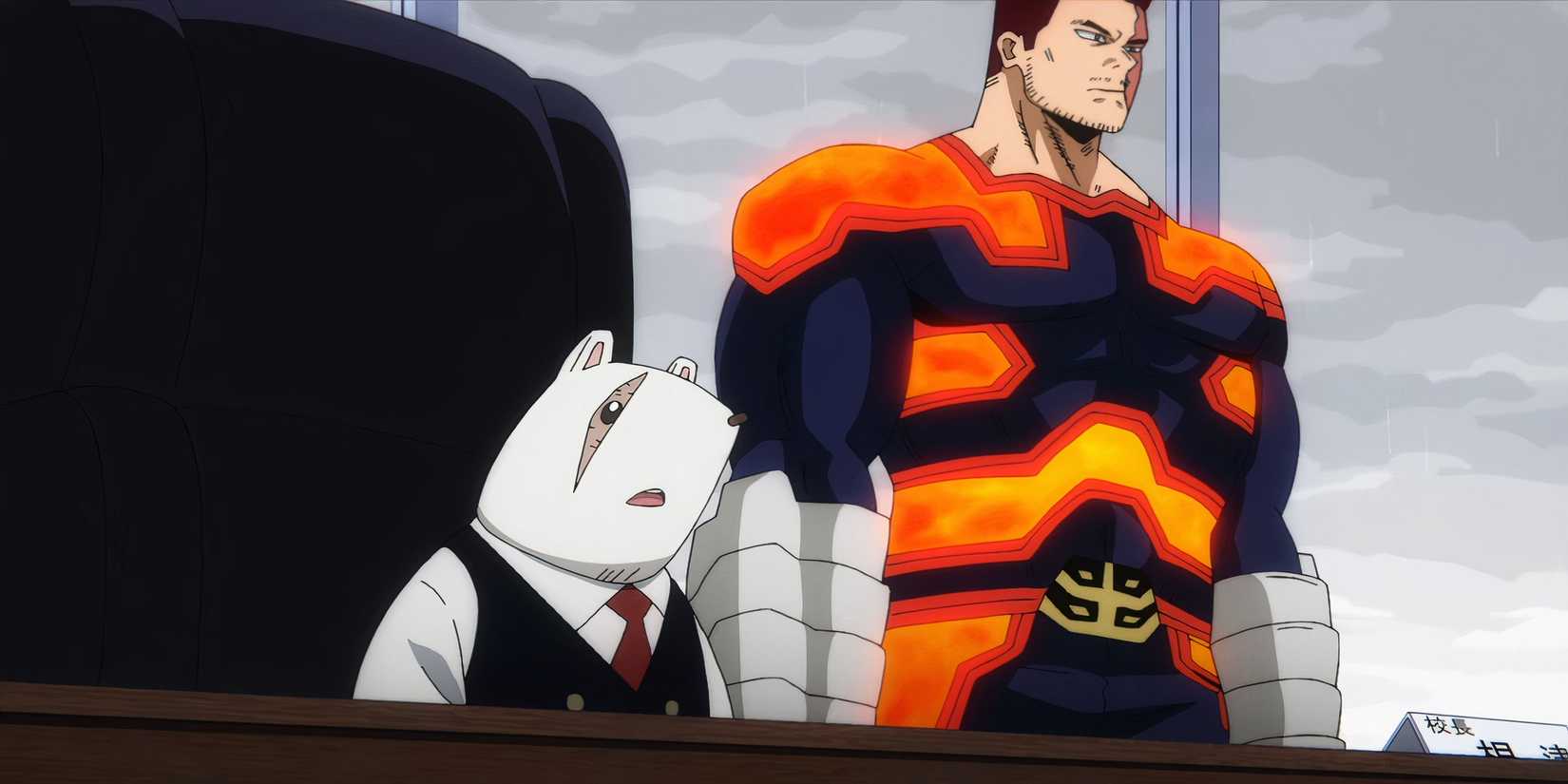 Principal Nezu and Endeavor at UA High School in MHA