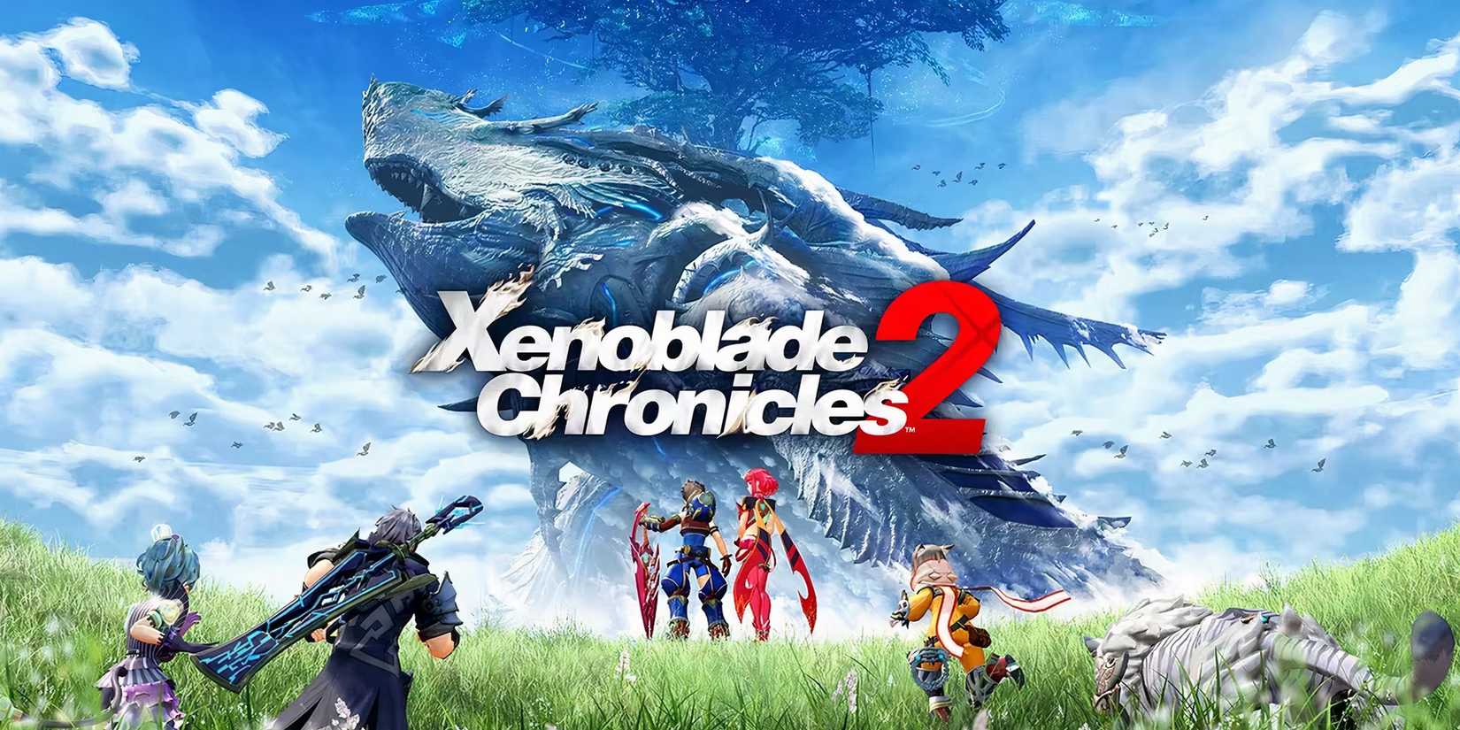 Promo art featuring characters in Xenoblade Chronicles 2
