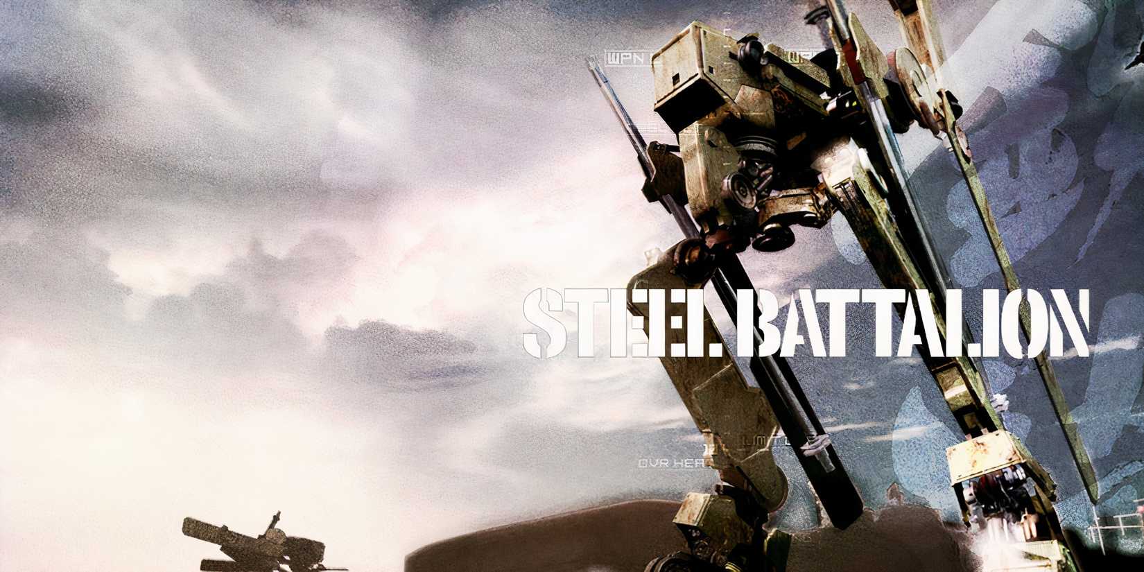 Promo art featuring mechs in Steel Battalion