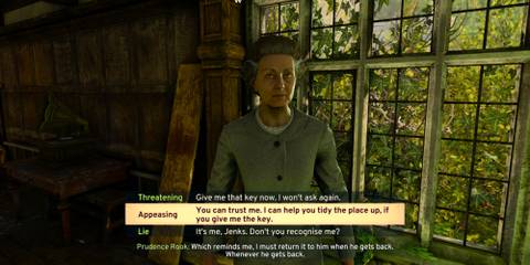 Prudence Rook dialogue options in Atomfall