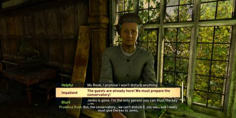 Prudence Rook dialogue options in Atomfall
