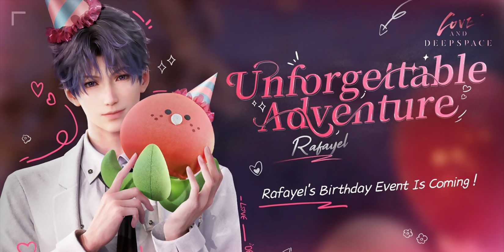 rafayel first birthday banner 1 in love and deepspace