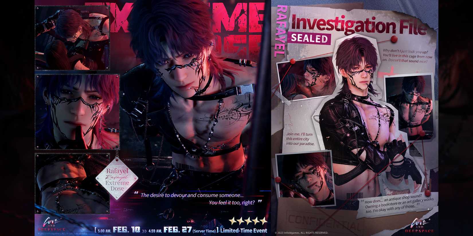 rafayel multi banner tomorrow catch 22 in love and deepspace