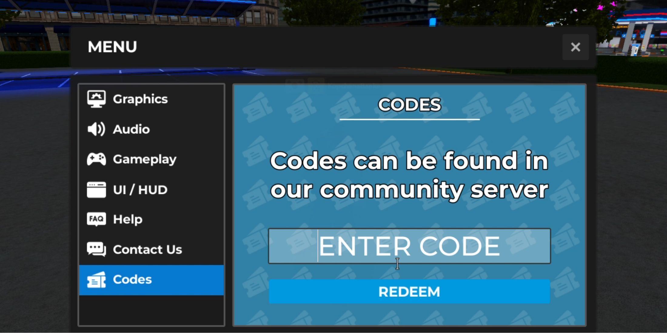 A realistic car that drives the codes tab