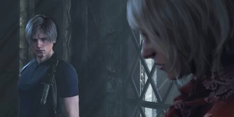 Leon Kennedy meeting Ashley in Resident Evil 4