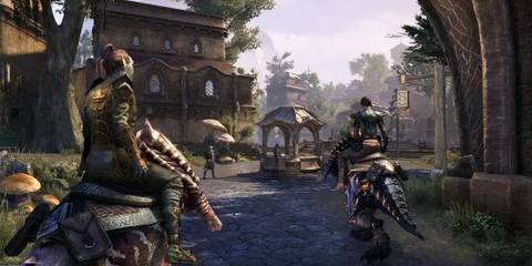 Riding a mount in The Elder Scrolls Online