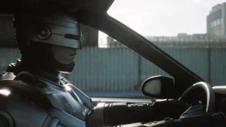 RoboCop Rogue City - RoboCop driving to his next mission