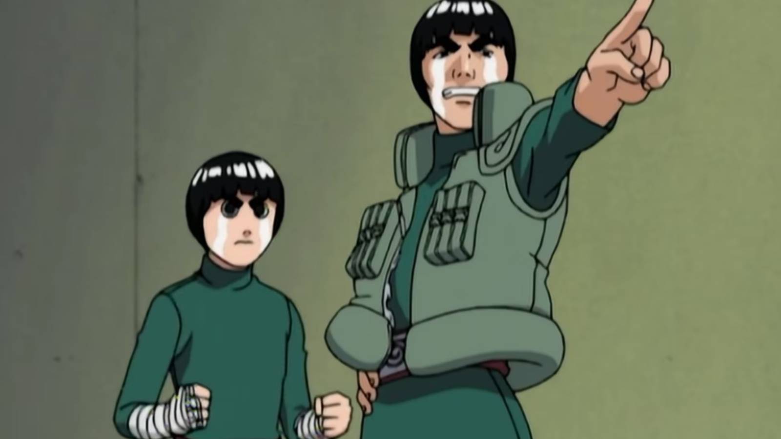 rock lee and guy crying
