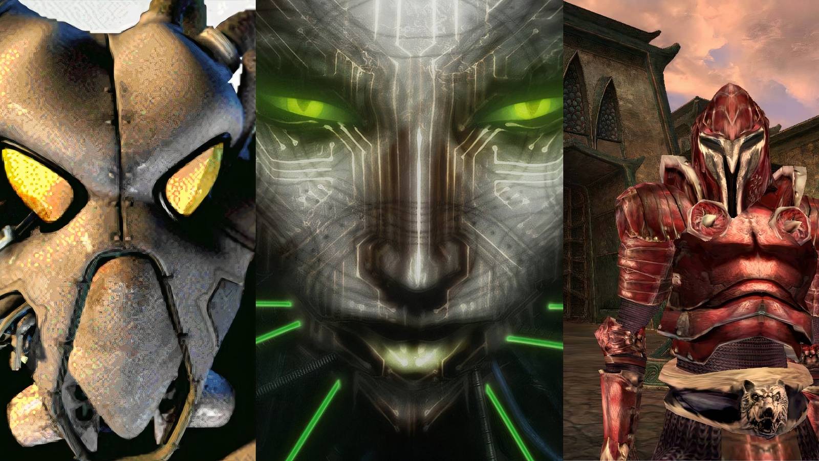 Feature image depicting Fallout 2, System Shock 2, and Morrowind