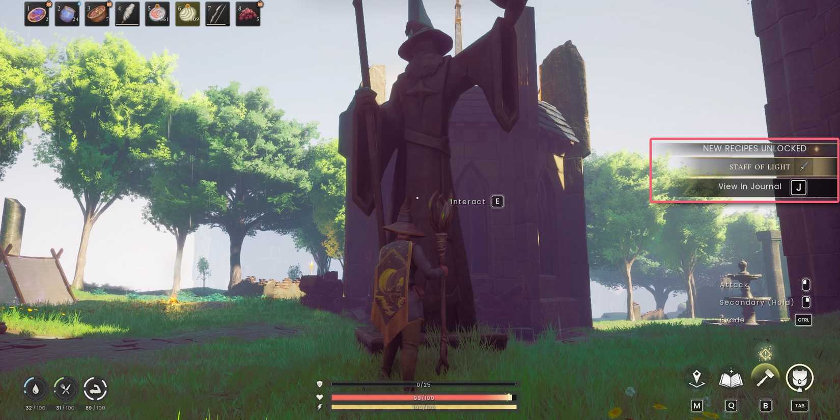 RuneScape Dragonwilds - How To Get Staff of Light recipe