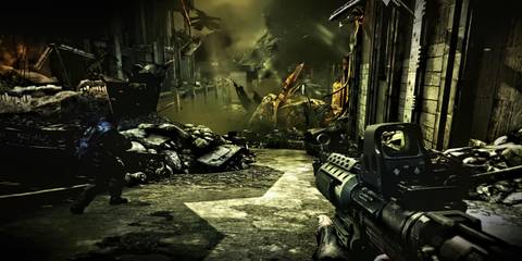 Running through a street in Killzone 2