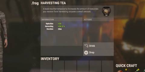 Rust harvesting tea