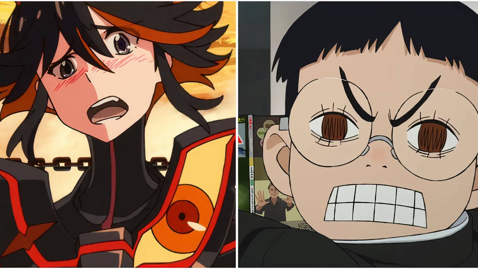 Ryuko in Kill La Kill and Ken in Dan Da Dan