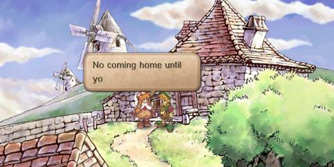 SaGa Frontier 2 Will leaves his aunt and uncle's house