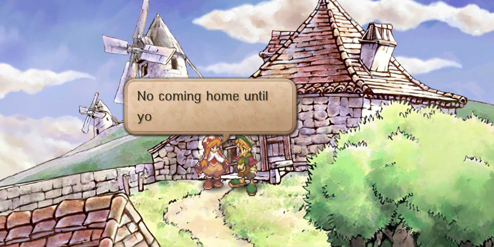 SaGa Frontier 2 Will leaves his aunt and uncle's house