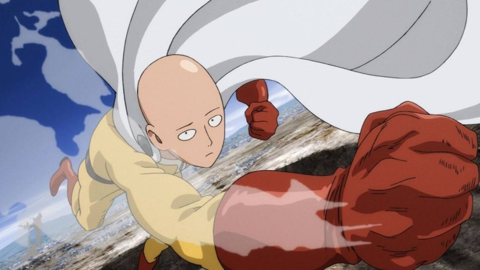 saitama bored punch