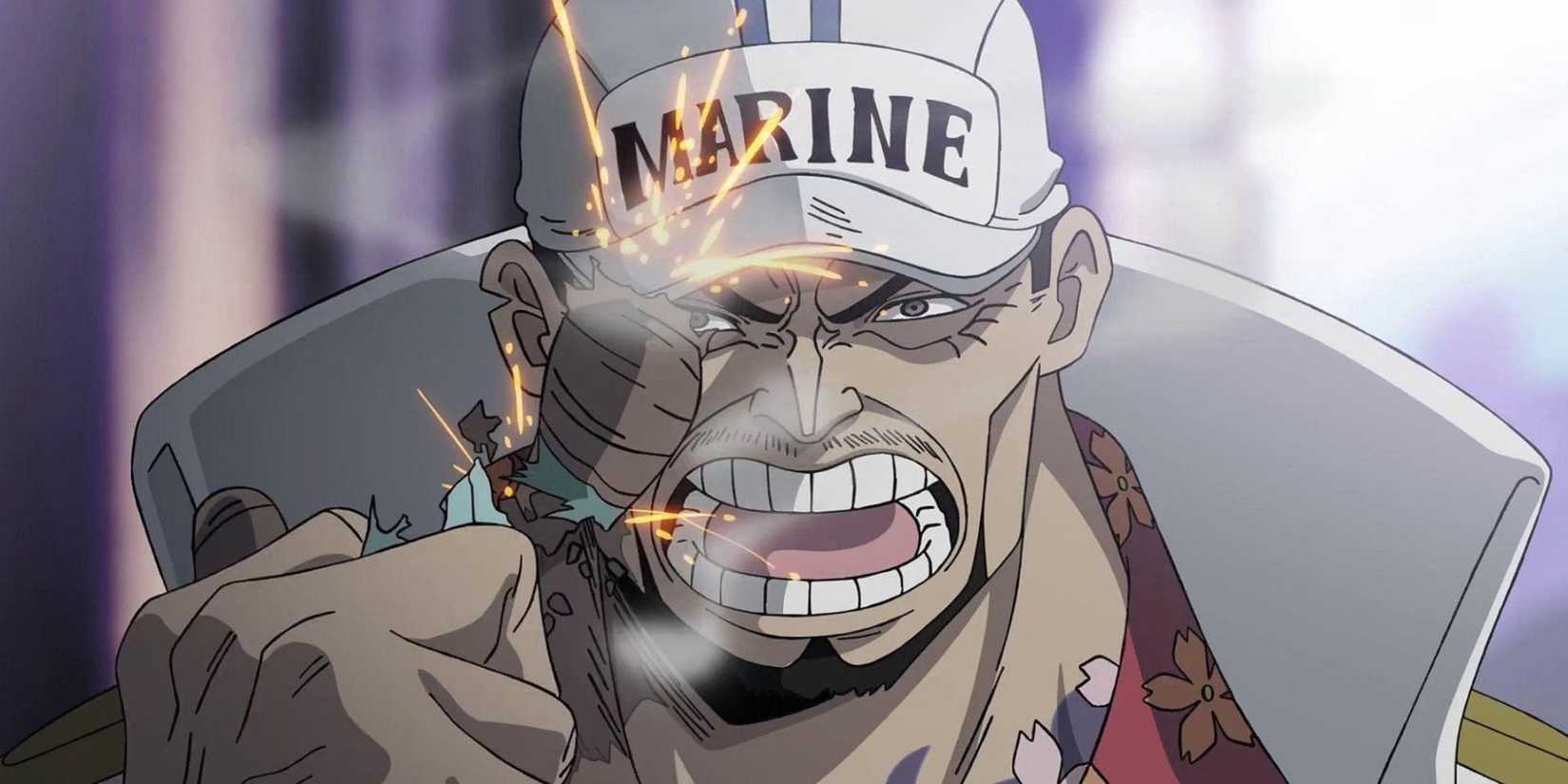 Sakazuki is angry - One Piece