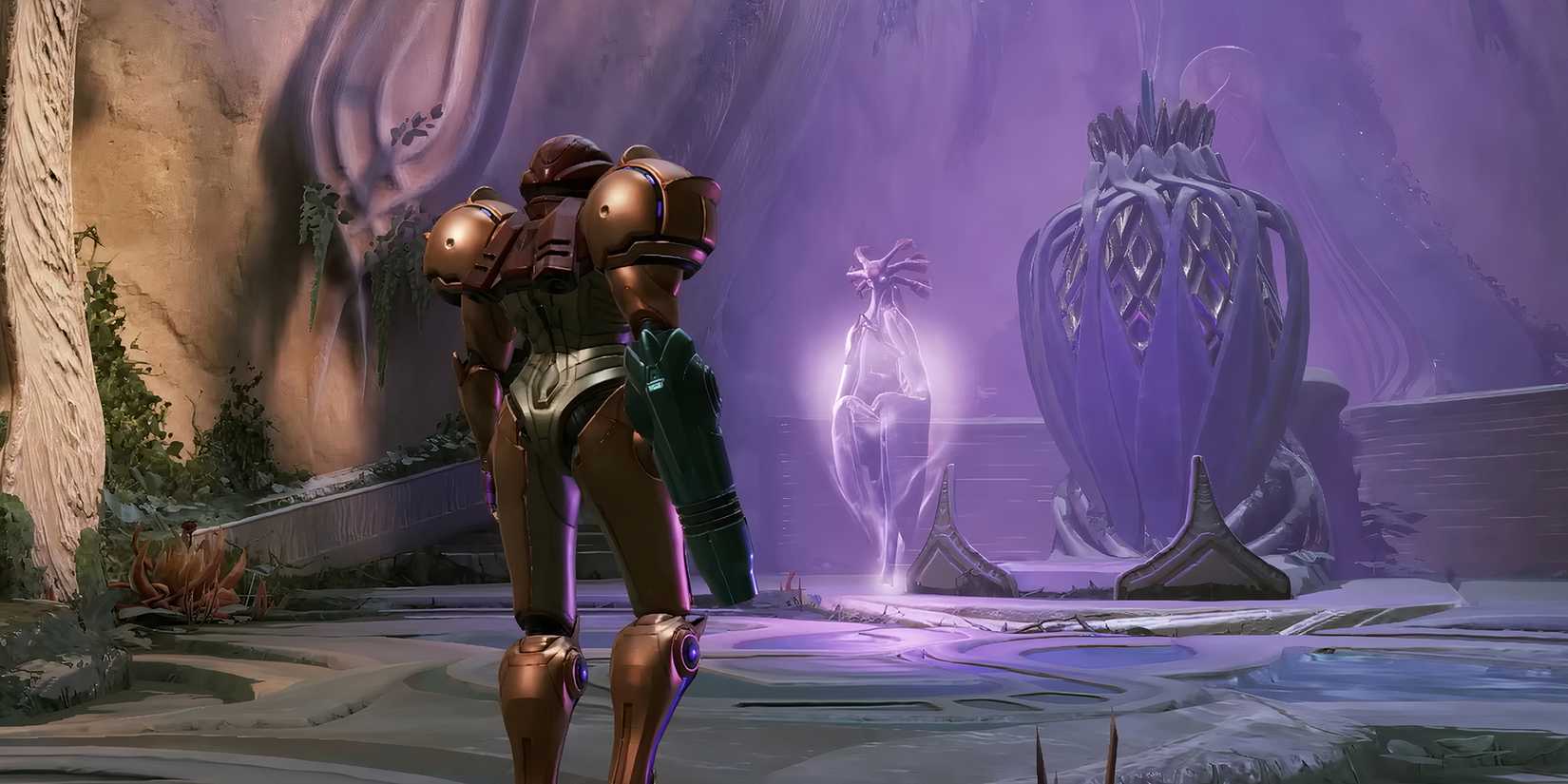 Samus approaching entity in Metroid Prime 4
