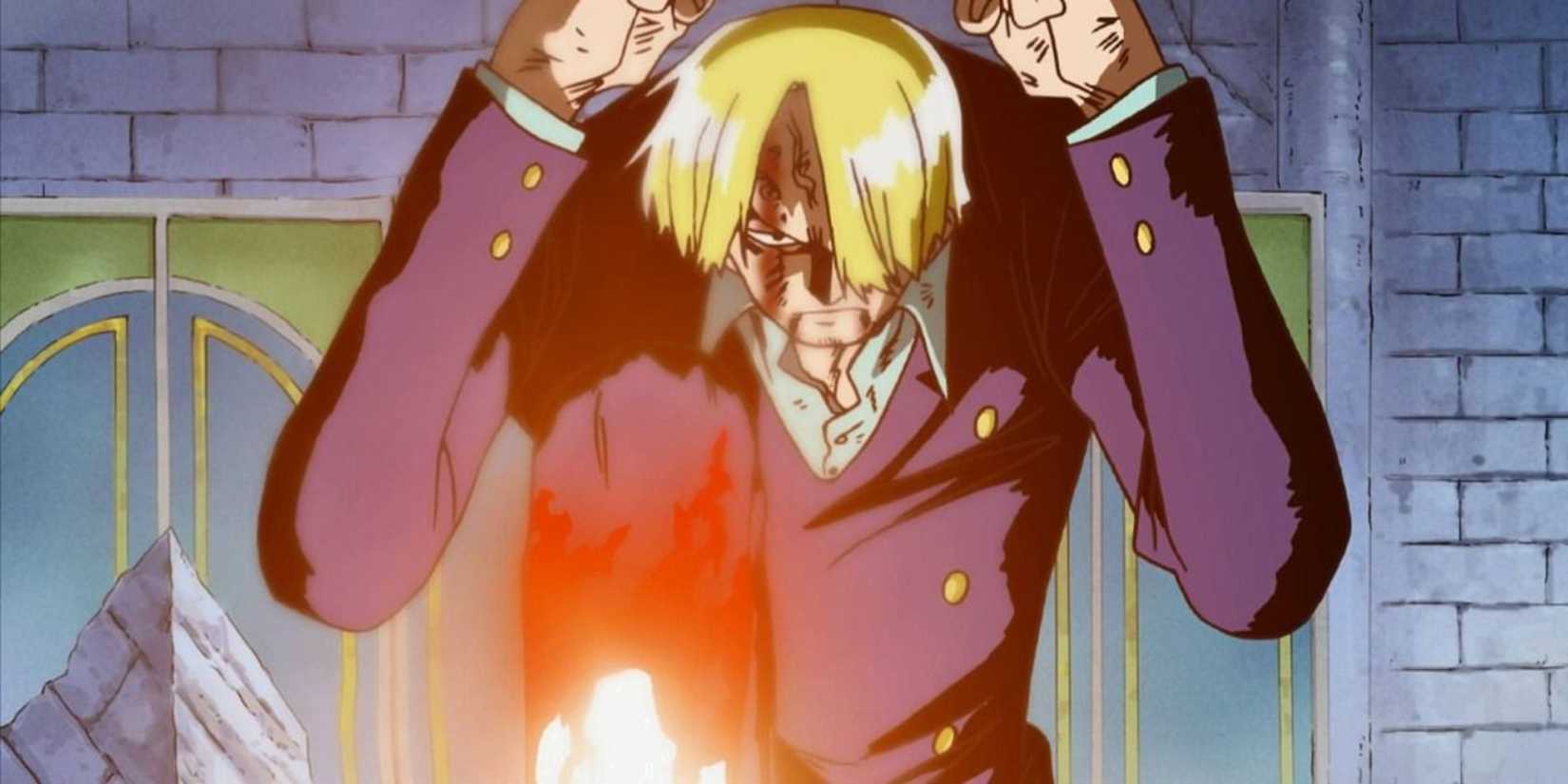 Sanji activates Diable Jambe for the first time - One Piece