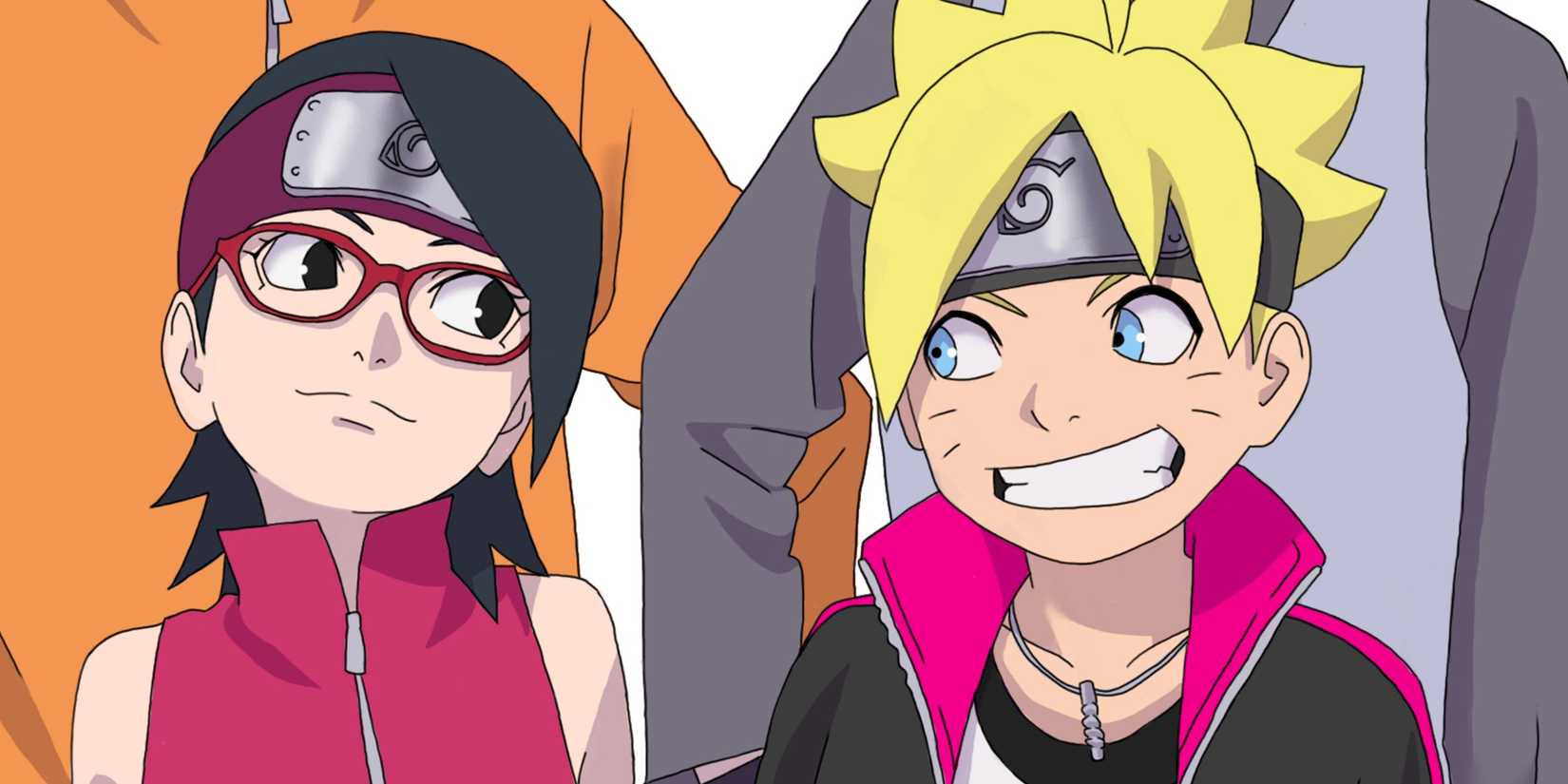 picture: sarada and boruto in the anime.