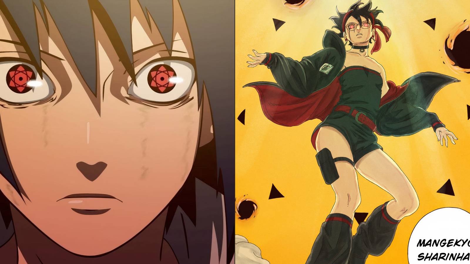 Sasuke Mangekyo Sharingan Vs Sarada Mangekyo Sharingan