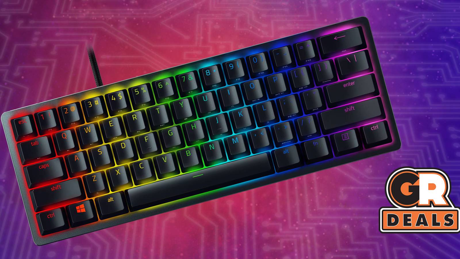 Save $50 On The Razer Huntsman Mini 60% Mechanical Gaming Keyboard