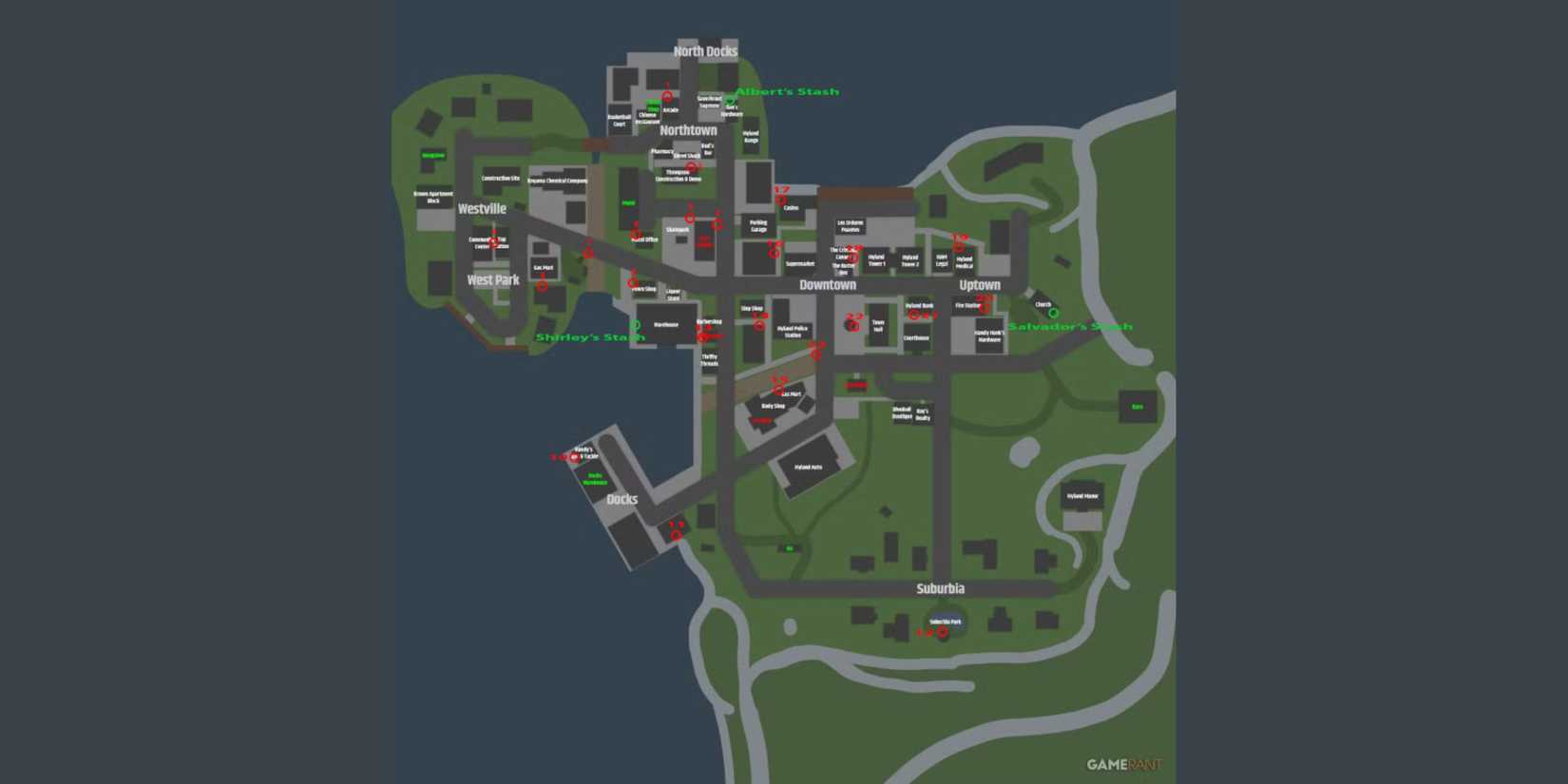Schedule 1 map