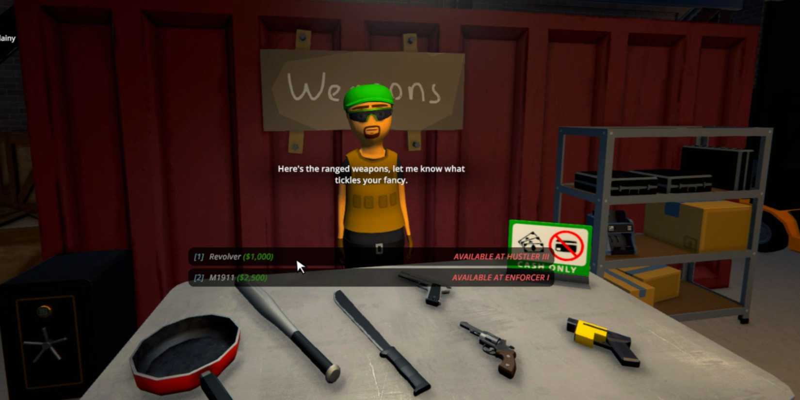  Weapons Dealer in Schedule 1