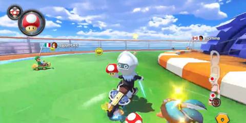 mii racing with luigi
