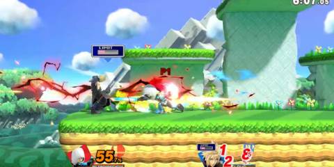 mii swordfighter vs cloud in Super Smash Bros Ultimate