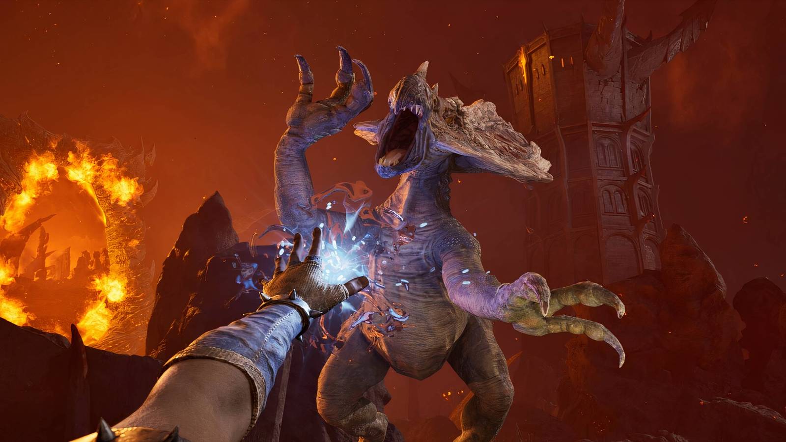 Oblivion - Character Fighting Monster