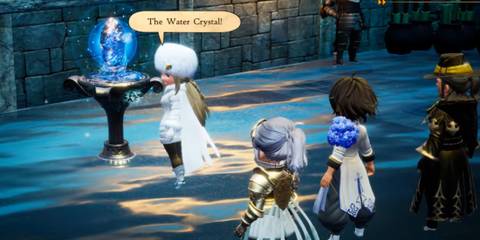 Finding water crystal