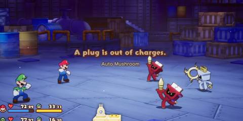 Mario and Luigi combat