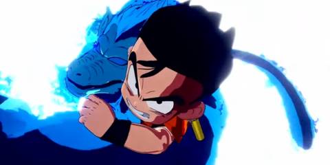 kid goku saiyan punch