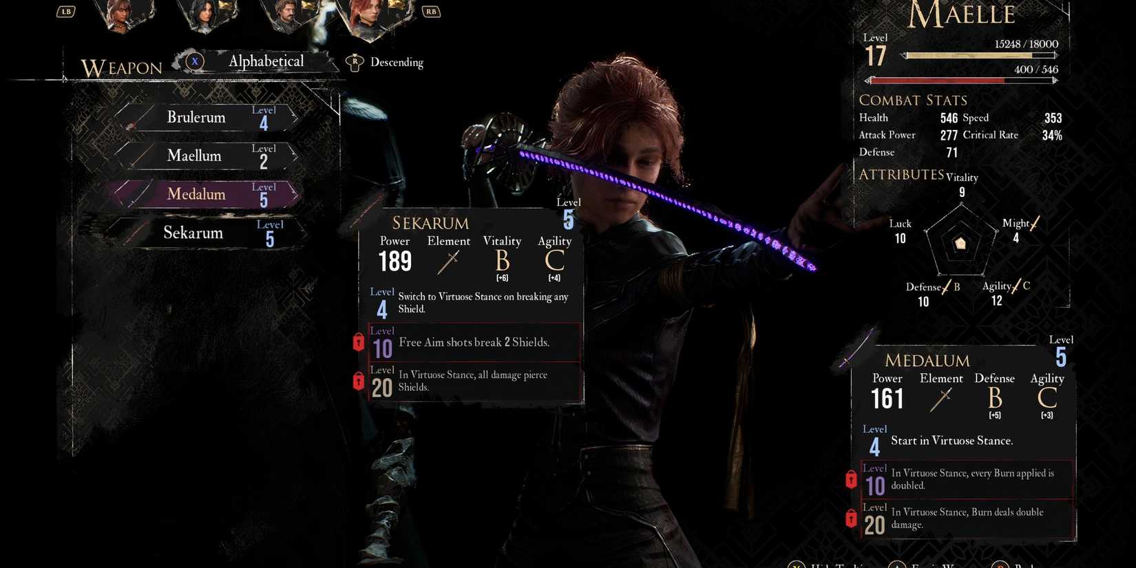 Sekarum weapon in Clair Obscur Expedition 33