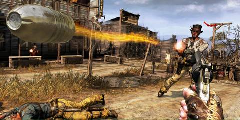 Shooting enemies in Call Of Juarez Gunslinger