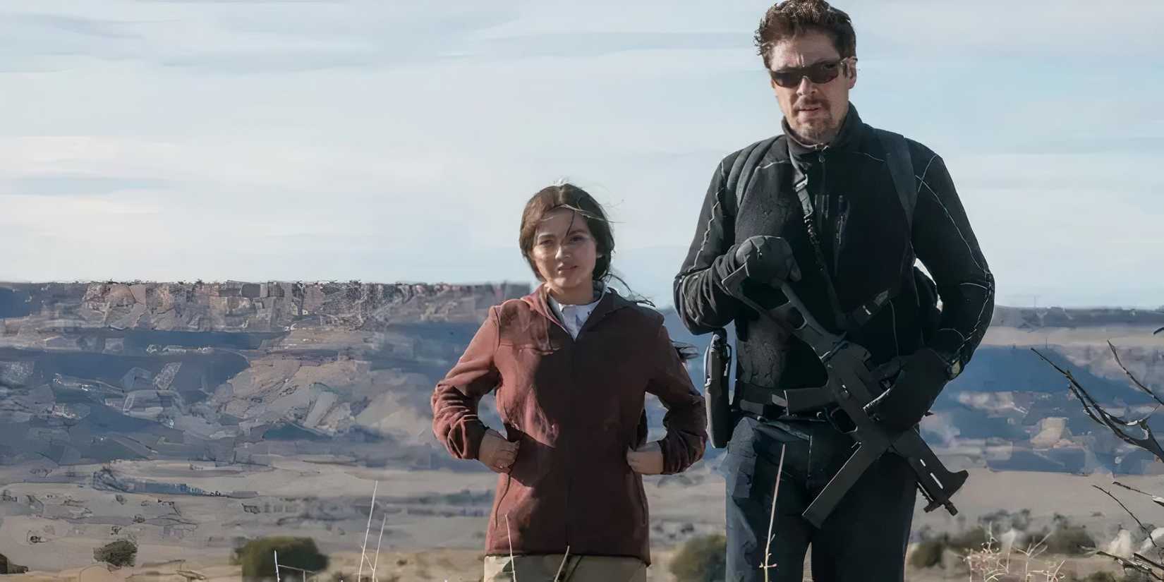 isabelle moner and benicio del toro in sicario day of the soldado