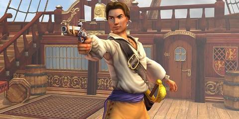 Sid Meier's Pirates Player Character With Pistol