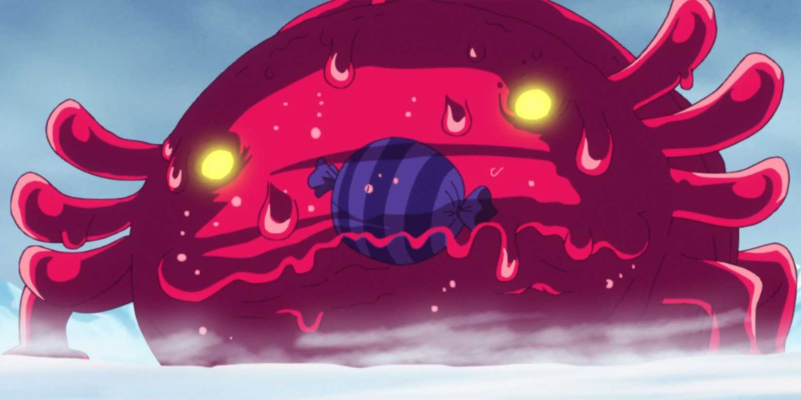 Smiley eats a piece of candy - One Piece