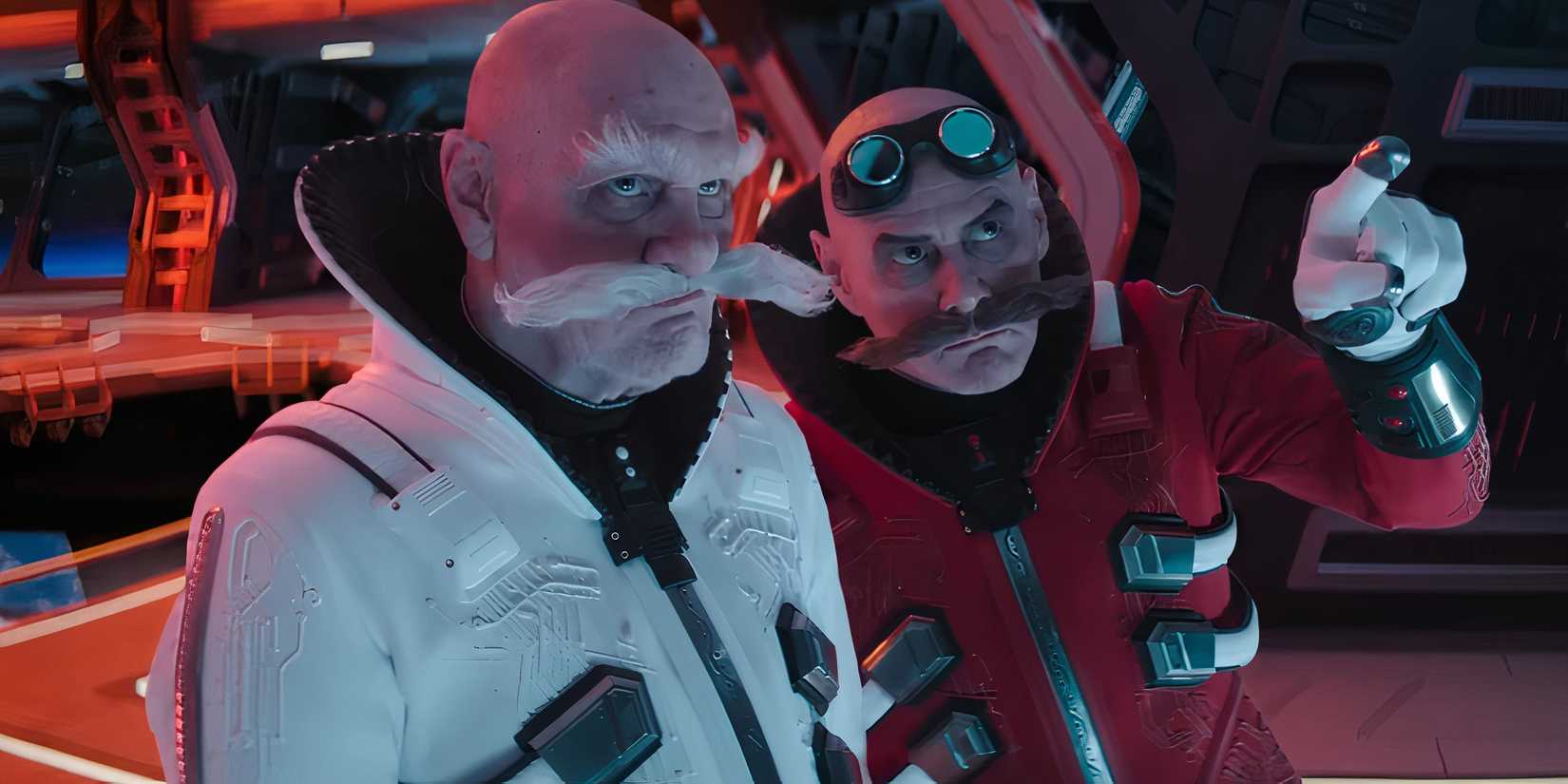 Gerald and Dr. Ivo Robotnik in Sonic The Hedgehog 3