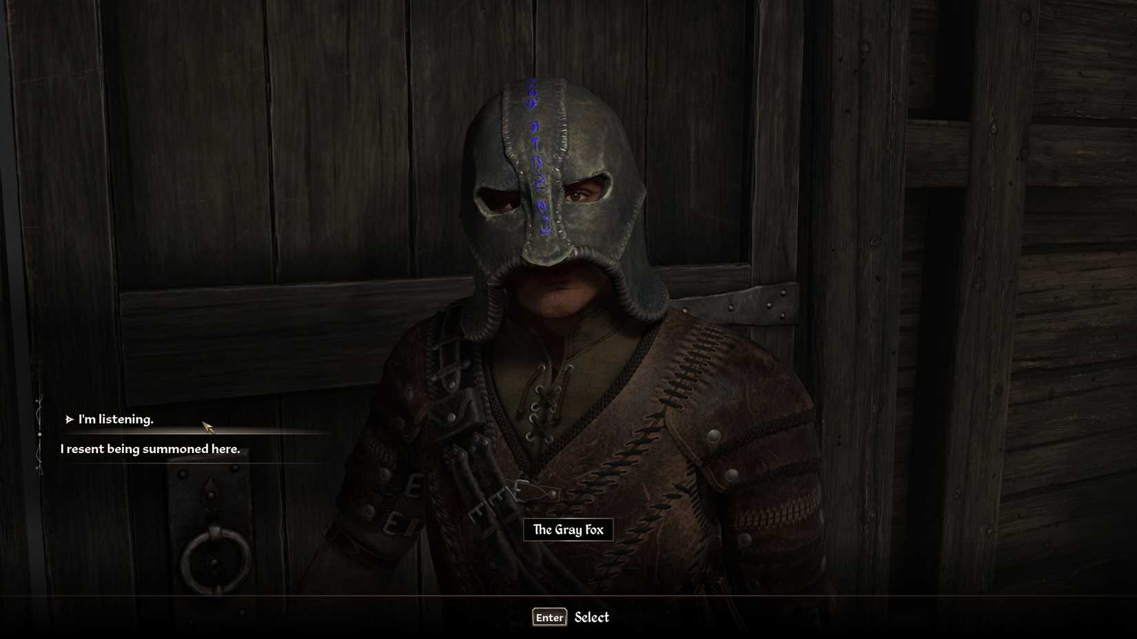 speaking to the gray fox