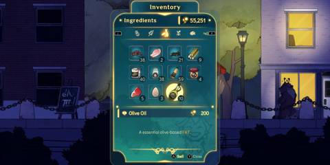 Spiritfarer selling olive oil