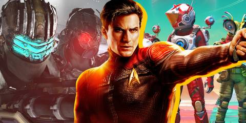 Split image of Dead Space 3, Star Trek Online, and No Man's Sky