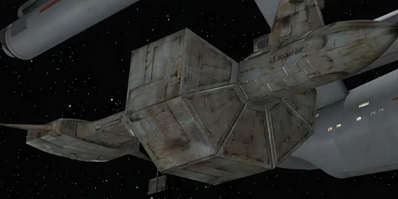 SS_Botany_Bay flanked by the Enterprise Space Seed Star Trek