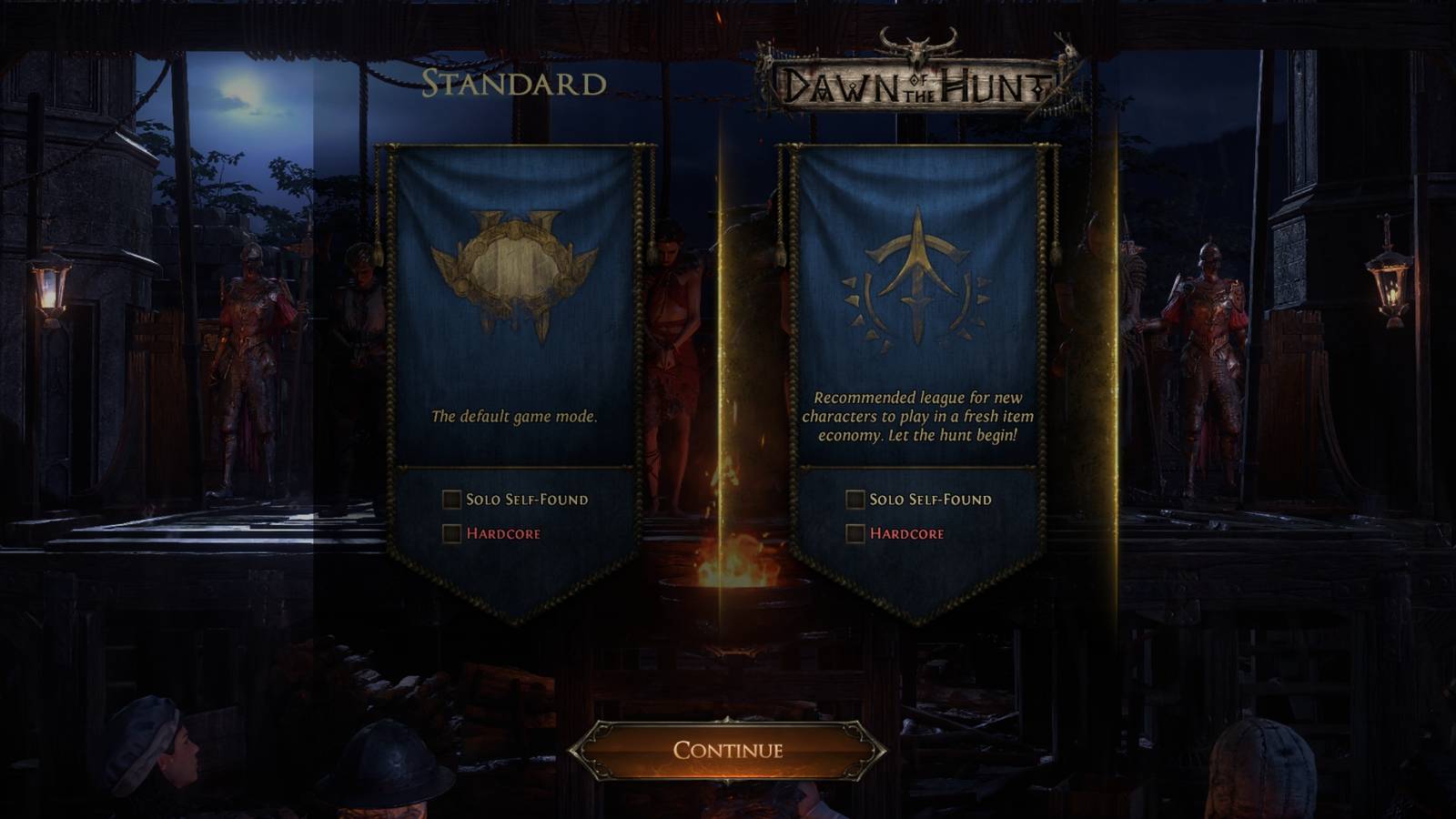 standard vs dawn of the hunt league in path of exile 2