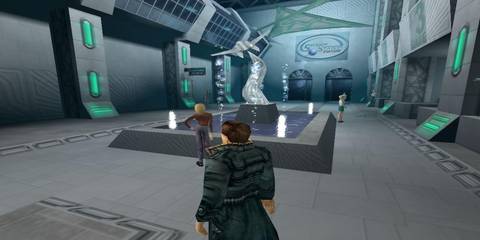 Standing in an open area in Anachronox-1