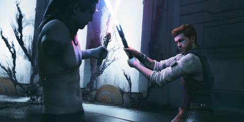 Cal Kestis fighting BD-1 in Star Wars Jedi: Survivor