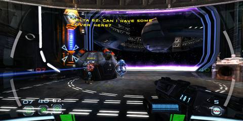 Delta Squad fighting battle droids in Star Wars: Republic Commando